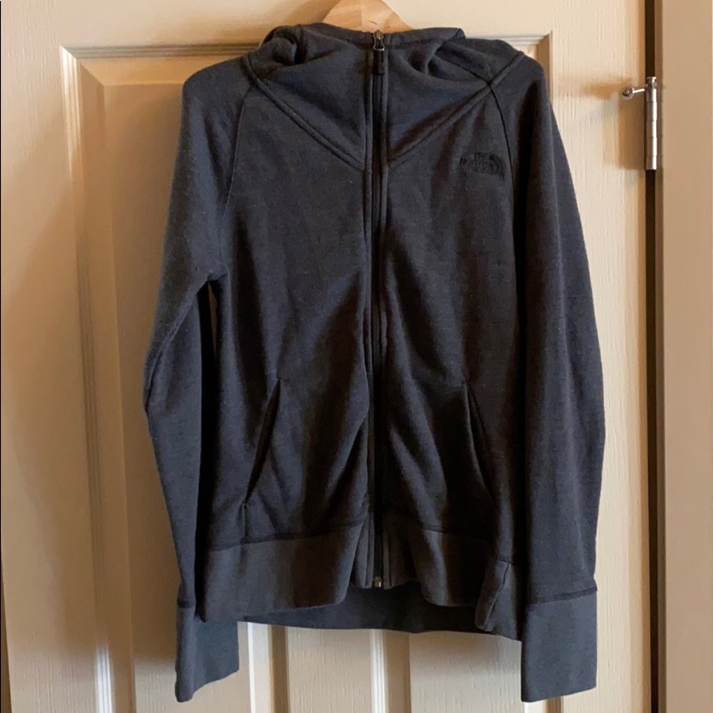 Dark Grey Northface sweatshirt